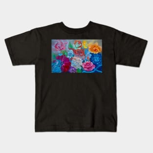 Floral Collage Kids T-Shirt